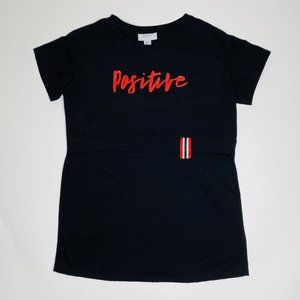 ILoveMum Womens Maternity Breastfeeding T-Shirt Sz 2XL (XXL) Black "Positive"